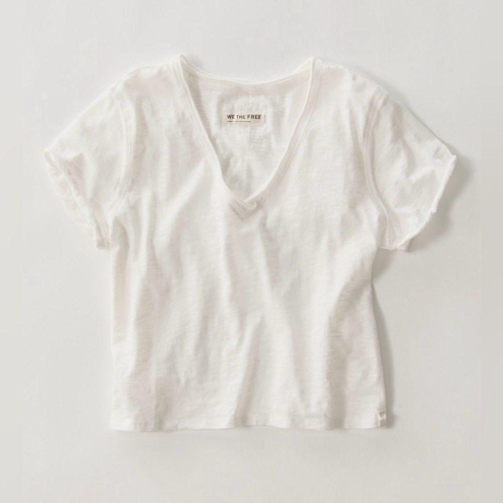Free People We The Free Take 2 Tee 🌾 Ivory 🌾 Size XS 🌾 Sold Out - Picture 6 of 10
